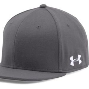 Under Armour Men's Flat Str Cap Gray (New) Size SM/MD